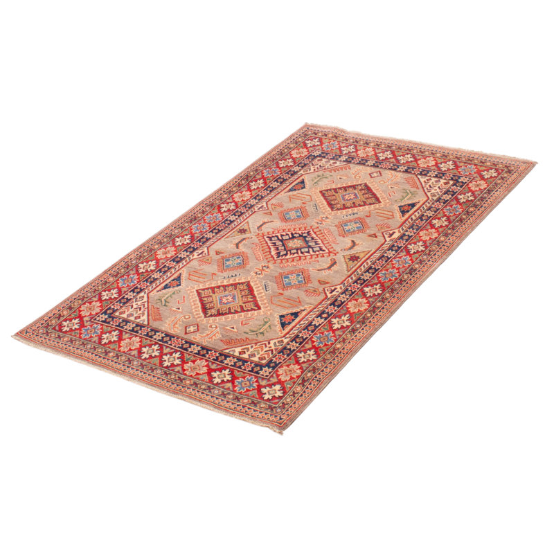 Tapis unique en laine noué à la main gris nouvel âge 3 pi 10 po x 6 pi Heier