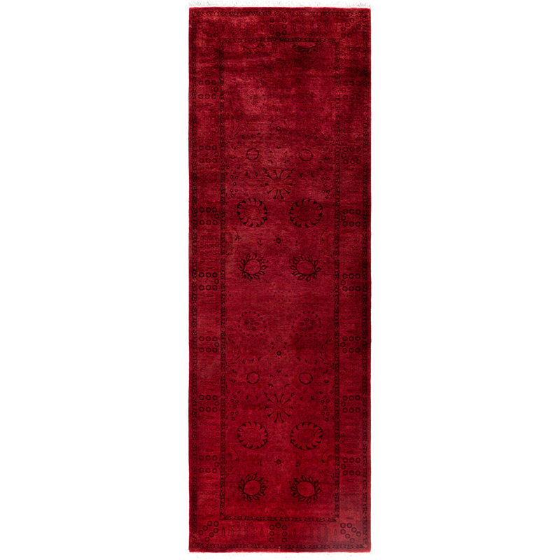Tapis de couloir rose 3 pi 0 po x 9 pi 4 po Celis