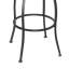 Swivel Upholstered Counter Stool with Metal Frame-911052908
