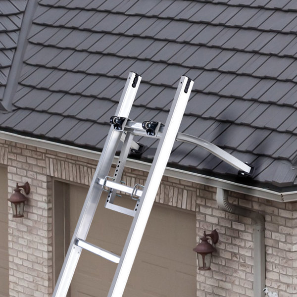WFX Utility™ 2 in 1 Ladder Stabilizer Extension Wall Standoff Hook Roof ...