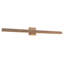 Galleria 15-in Brass dimmable LED Wall Sconce-1002329345-1002329347