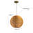 1-Light Woven Rattan Globe Pendant