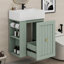 Petit meuble-lavabo flottant de 20 pouces, armoire murale avec lavabo-1682202913