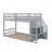 Imarah Kids Twin Over Twin Bunk Bed-783985637