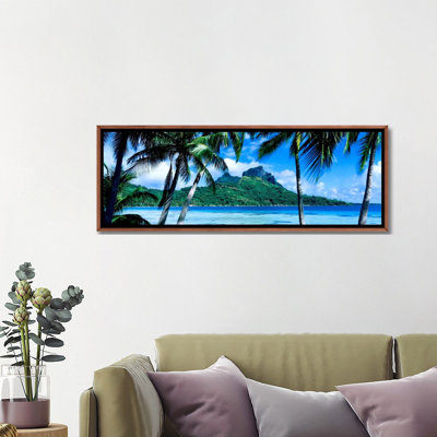 Paysage tropical, îles de la société, Français Polynésie par-Panoramic, reproduction de photo sur toile