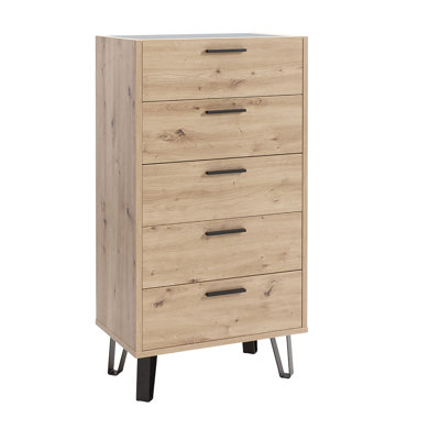 Vitruvia 70cm W 5 - Drawer Chest of Drawers