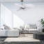 Alessandra Tropical - Five Blade Ceiling Fan - Integrated LED -Matte Black Finish -Light Blue Blades-968185004-968185007