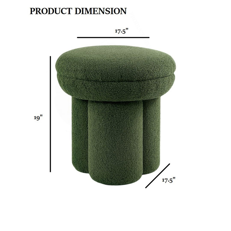 Chaise d'appoint à plateau rond