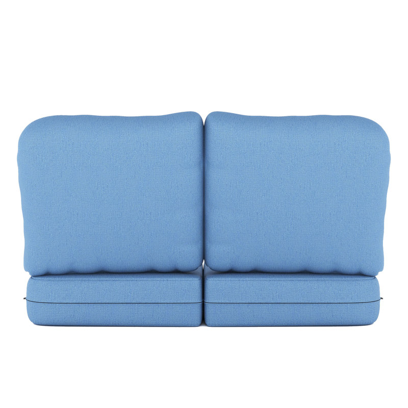 Indoor/Outdoor Sunbrella® Seat/Back Cushion, Cast Ocean Sunbrella® Plainweave