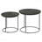 2-Piece Matte Black Nesting Table