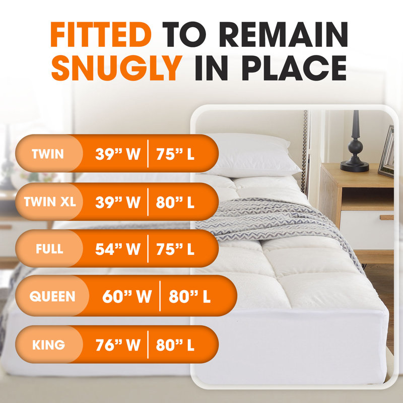 Delancey Queen 17'' Luxe Down Alternative Featherbed