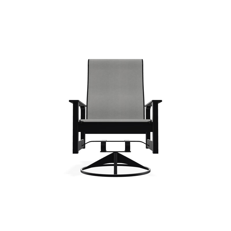 Leeward Sling Marine Grade Polymer Swivel Rocker, Alloy Sunbrella®, Gray