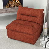 Comfortable Armless Lounge Chair for Various Spaces, Enhancing Relaxation