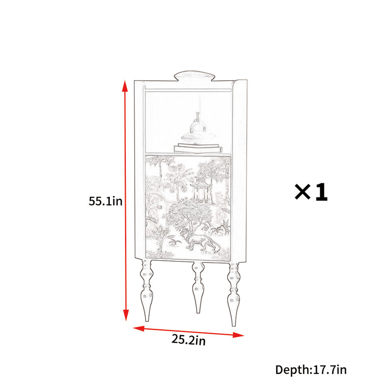 Armoire d'appoint de style rétro moderne