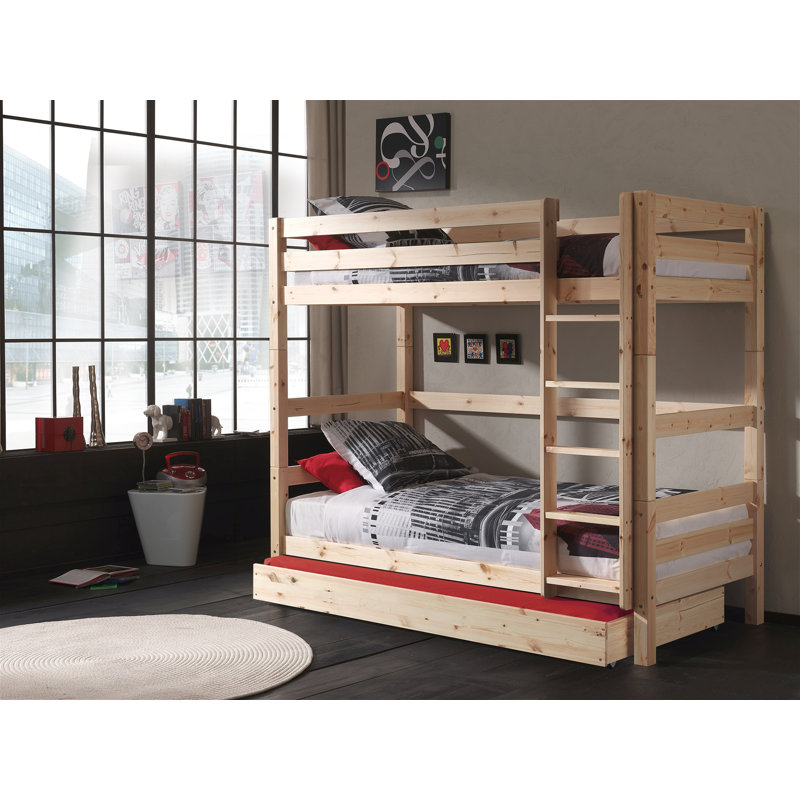 Pino Bunk Bed, 90 x 200 cm, Nature