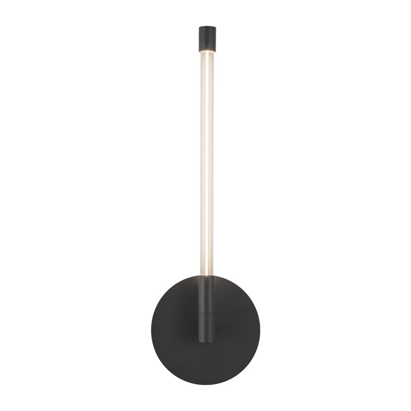 Motif 1 - Light LED Bath Sconce, 14.88" H x 4.63" W x 1.75" D, Black