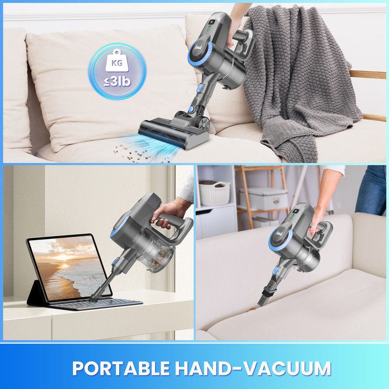 Aspirateur sans fil N3K Blue Silver