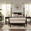 Commode d'appoint en bois massif - 2 tiroirs, fini brun, meuble de rangement classique