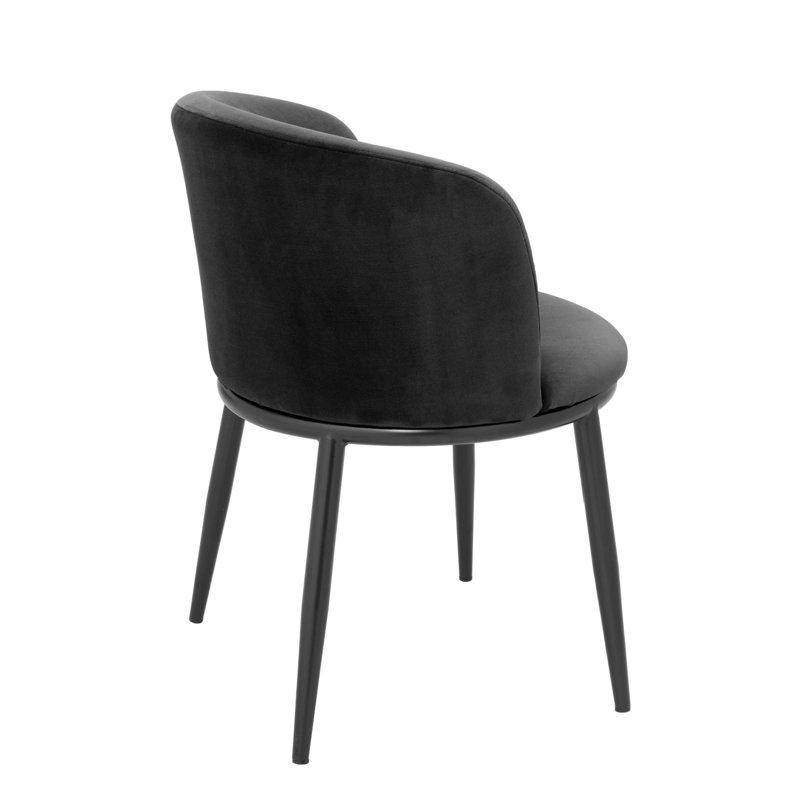 Filmore Upholstered Arm Chair, Black