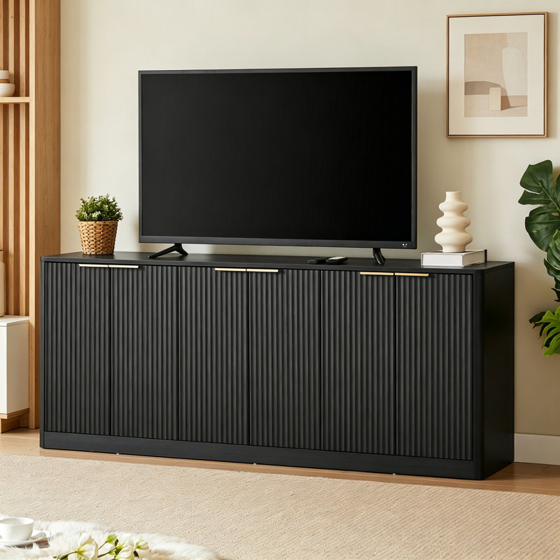 Modern wavy Bucoli with 6-door storage function