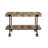 46.6" W Industrial Sofa Table, Natural Tone