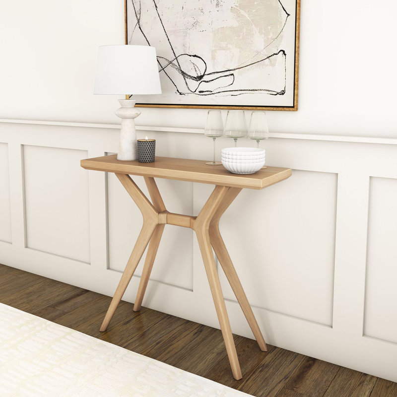 Console de vestibule 46 po Muhsina, H 32 po x l 36 po x P 12 po, Blond