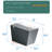 Square Smart Toilet With Built-In Tank For Bathroom, Remote Control, Tankless Bidet Toilet With Foot Touching Lid Opening, Auto Flush, Heated Seat, LED Digital Display, User Memory, Matte Grey-122371839