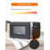 COMMERCIAL CHEF 0.9 Cu Ft Microwave with 10 Power Levels, Push Button Microwave