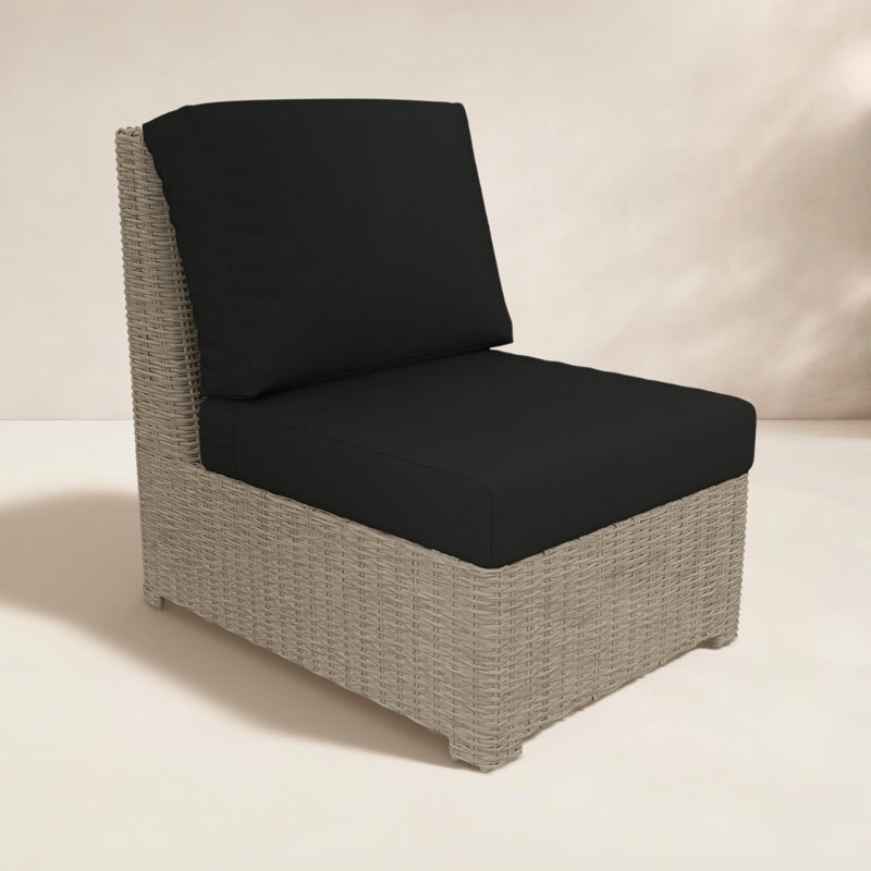 Chaise sans accoudoirs Henri, Toile noire