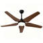 Ventilateur de plafond moderne en bois massif 52 "avec lumière-573097163-573097013