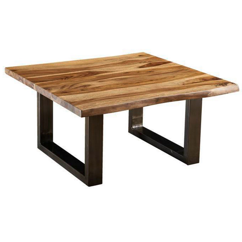Sled Coffee Table, Brown, 45cm H x 60cm W x 60cm D