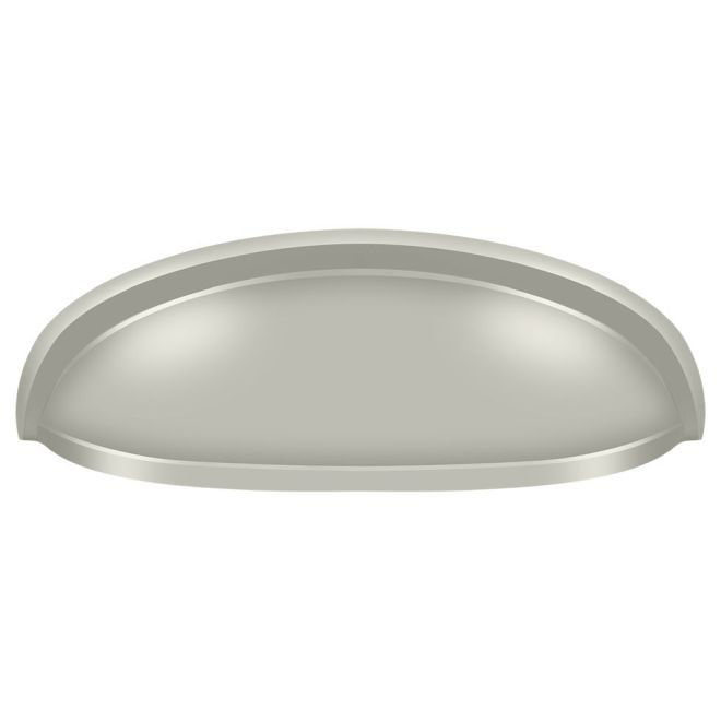 Poignée coquille allongée Deltana K407U15 4-1 / 2 po; finition nickel satiné, Nickel brossé