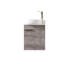 Meuble-lavabo mural simple de 43 cm avec lavabo en céramique-839017020