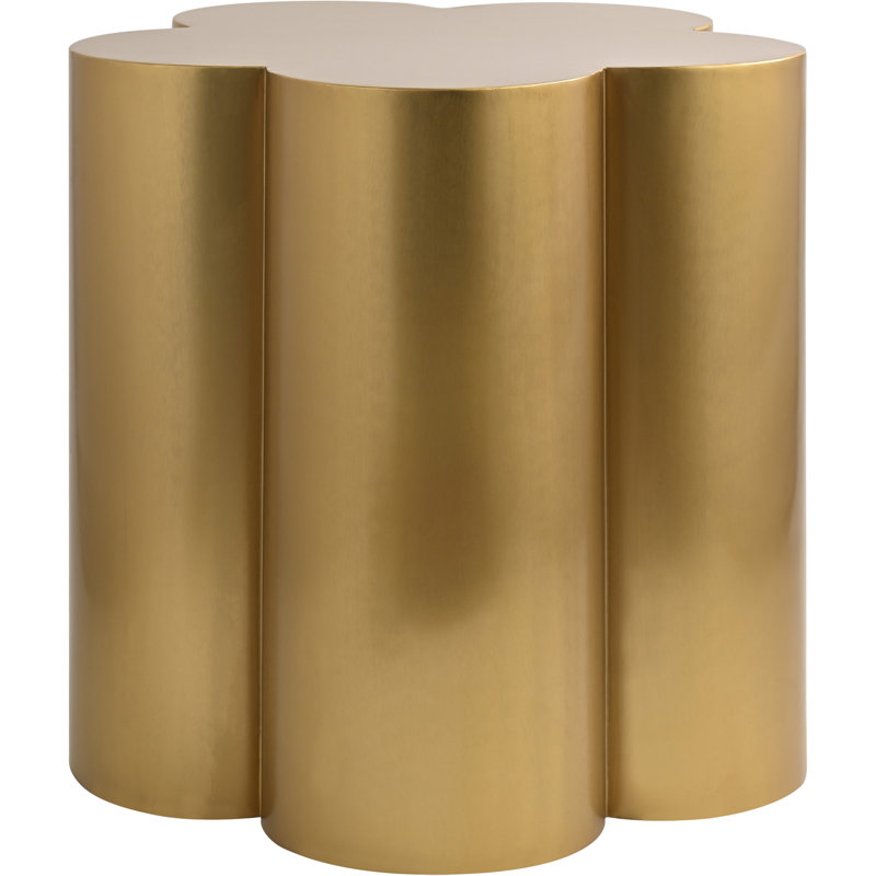 Makhai Iron End Table, Gold