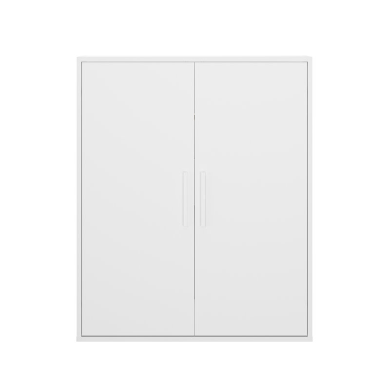 2 Door Particle Board Wardrobe, White