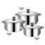 SQ Professional Lustro 3 - Piece Stainless Steel (18/8) Cookware Set 