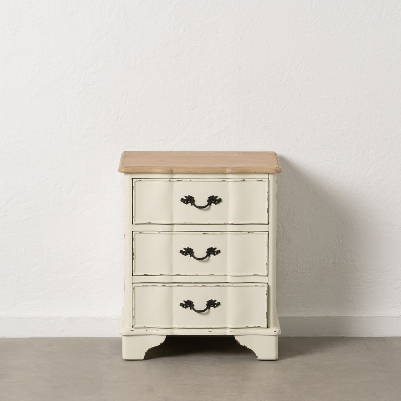 Damiane 50cm W Solid Wood Bedside Table
