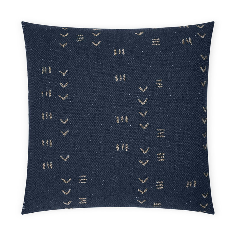 Coussin décoratif Ollie, Blanc, Carré 24 po