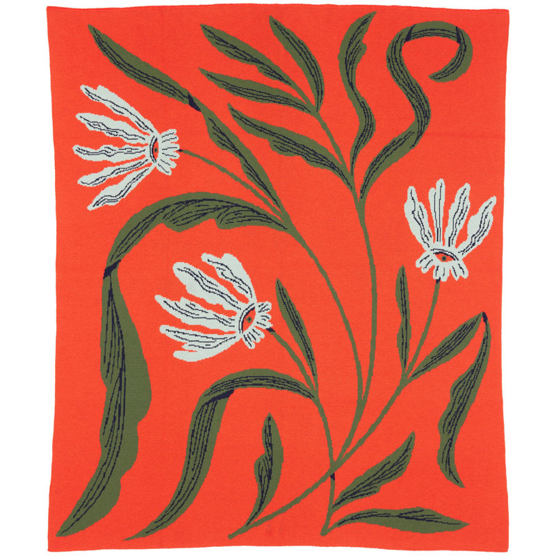 Flora Vision, Geranium, Merino Wool
