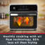 15L Clean Cook Digital Air Fryer Oven, Rotisserie, Full Accessory Set