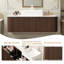 Meuble-lavabo flottant 48 po - Lavabo rectangulaire en céramique et armoire en noyer foncé (sans robinet)-1669258749-1669258748-1669258738