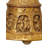 6.5 Inch Krishna Temple Hanging Bell with 21 Inch Chain - Handcrafted Brass Religious Wall Decor with Swan Motifs for Home Temple, Spiritual Space & Cultural Art Collection