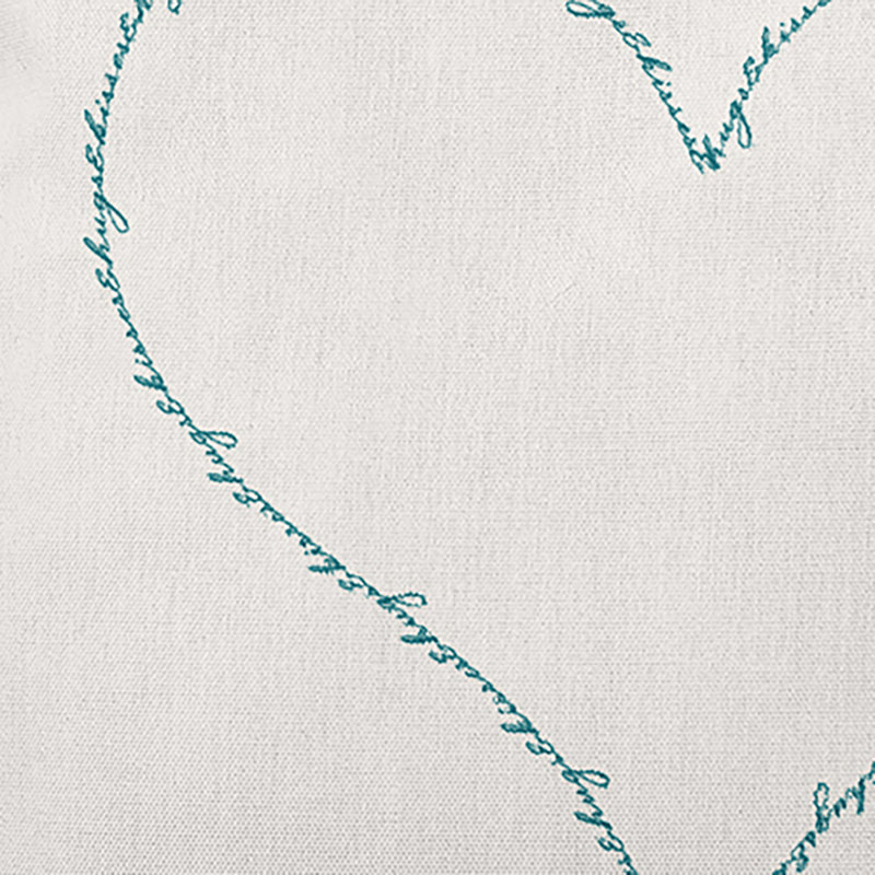 Housse de coussin décoratif en polyester / mélange de polyester par E by Design, 26 po x 26 po, Appétit bleu sarcelle