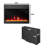 23" Recessed Electric Fireplace with Remote & Keypad Control