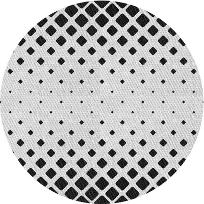 Tapis zone grise à motifs