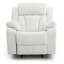 Élégant fauteuil inclinable blanc avec accoudoirs rembourrés-2086367645