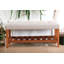 Banc en tissu gris clair Charla-1706292800
