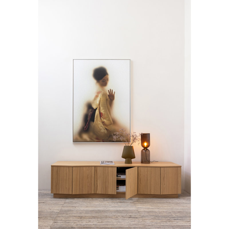 TV Stand for TVs up to 78" with Fireplace Included