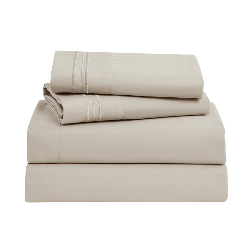 Double Brushed Hotel Luxury Sheet Set with Extra Soft Sheets & Pillowcases, Royal Blue, Full