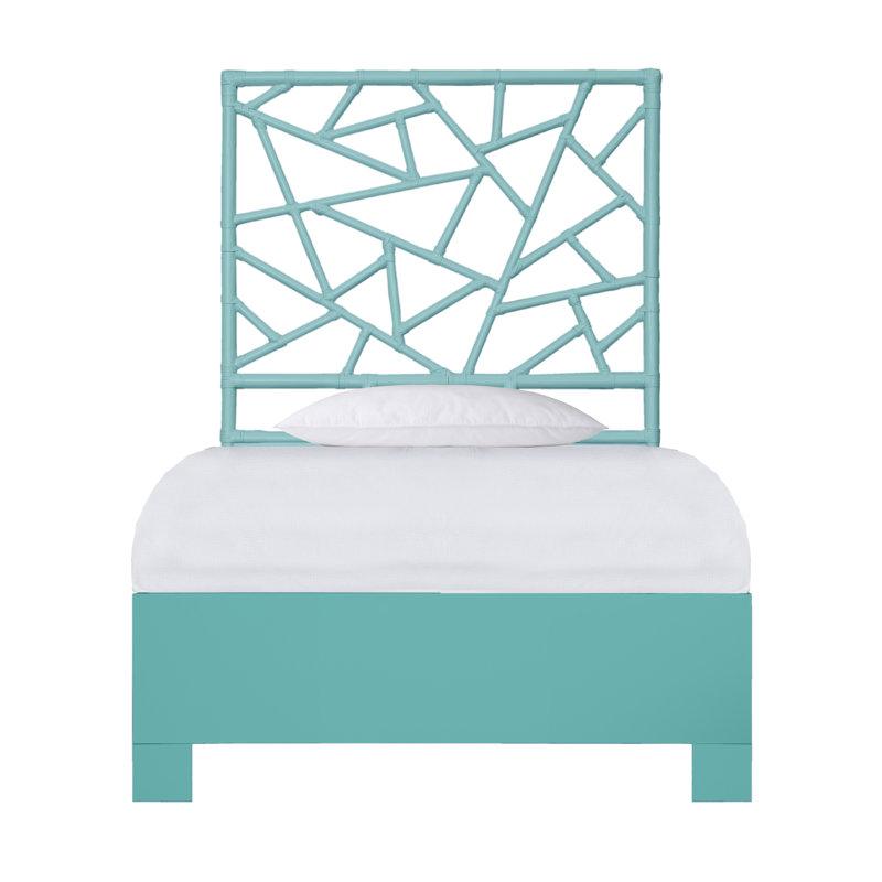 Lit standard à profil bas Tiffany, Turquoise, Simple TG